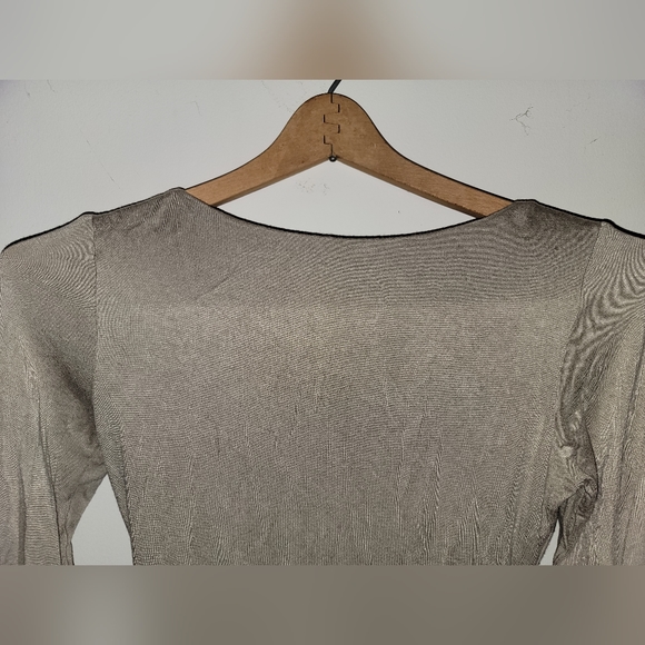 LULUS Taupe Scoop Neck Long Sleeve Bodysuit, Size Small - Picture 7 of 11